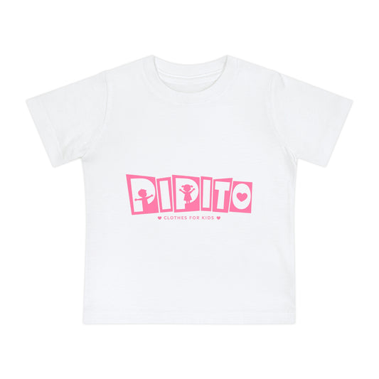 Baby T-Shirt — 'Pipito' Pink Logo Infant Tee